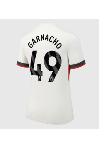 Chelsea Alejandro Garnacho #49 Voetbaltruitje Uit tenue Dames 2025-26 Korte Mouw